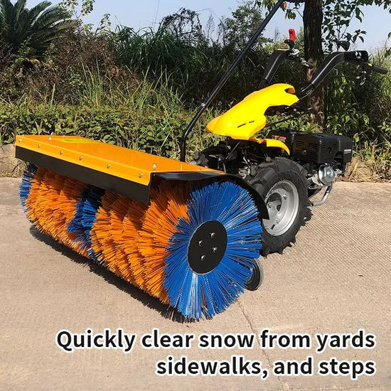 Rotary Broom Snow Clearing Width 80/110cm Mini Snow Blowers Snow Removal Thickness 50cm Snow Throwing Distance 10m